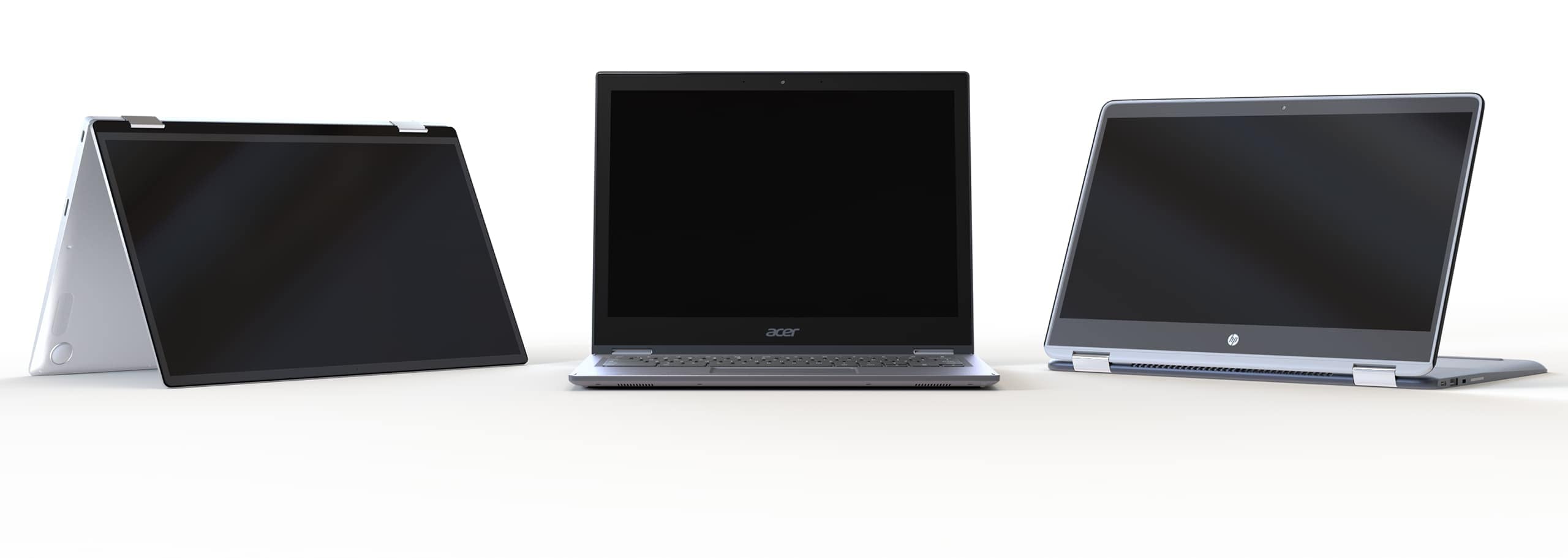 Google hat zusammen mit ausgewählten Laptopherstellern eine große Auswahl an Chromebooks entwickelt, von denen eins garantiert ganz genau auf deine Bedürfnisse zugeschnitten ist.