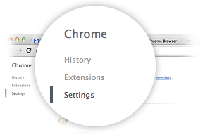 Einstellungen in Chrome
