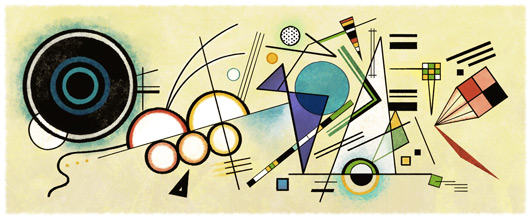 Google-Doodle: 148. Geburtstag von Wassily Kandinsky