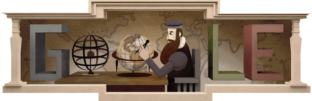 Google-Doodle: 503. Todestag von Gerhard Mercator