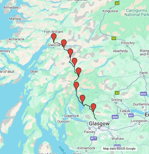 West Highland Way Google My Maps