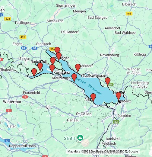 Bodensee Rundwanderweg Google My Maps